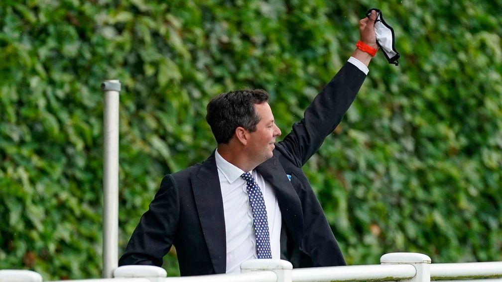 Charlie Hills celebrates after Battaash's victory in last year's King's Stand Stakes