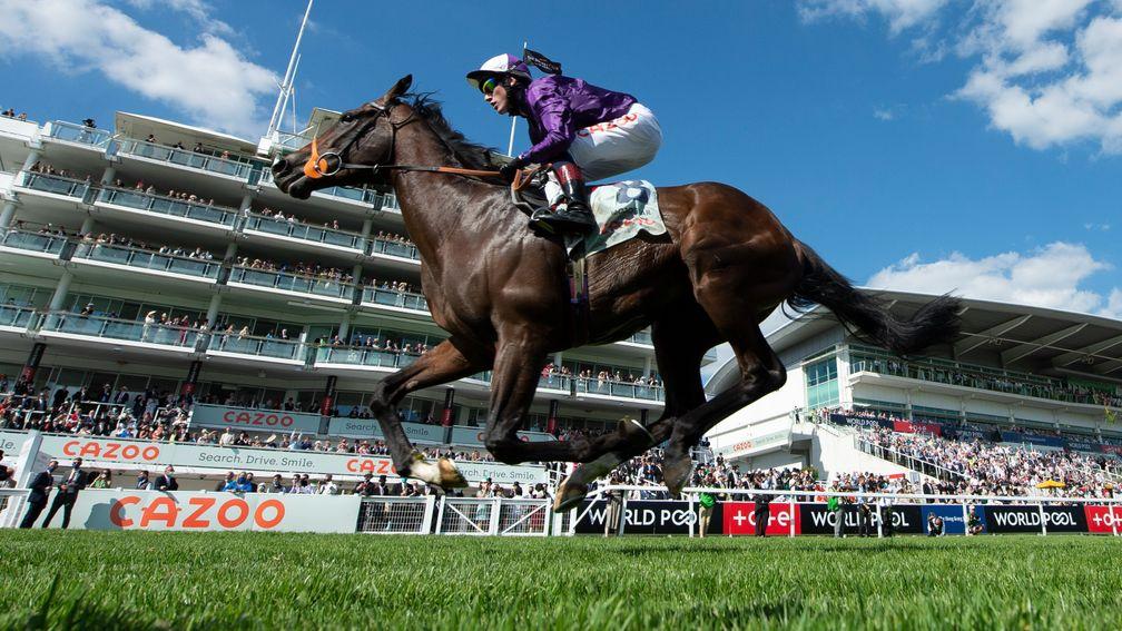 Mojo Star finishes 2nd in the DerbyEpsom 5.6.21 Pic: Edward Whitaker/Racing Post