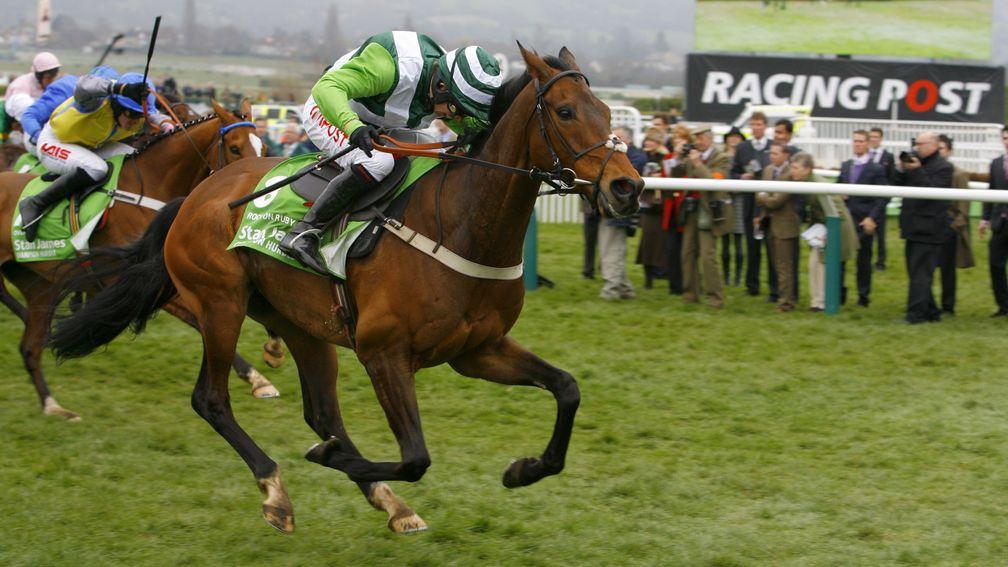 Rock On Ruby: goes away from Overturn to win the 2012 Champion Hurdle at Cheltenham