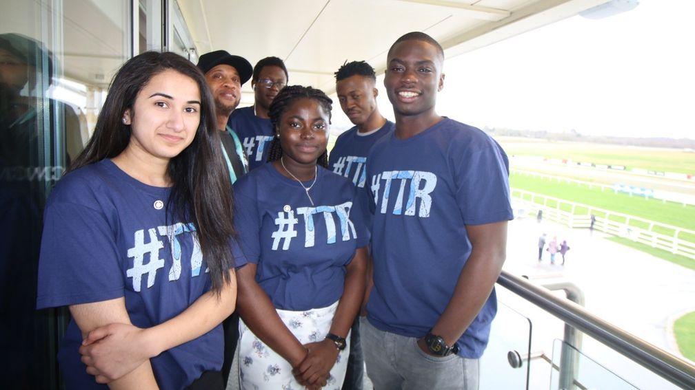 London teenagers enjoyed a day at Lingfield as part of the Take The Reins project