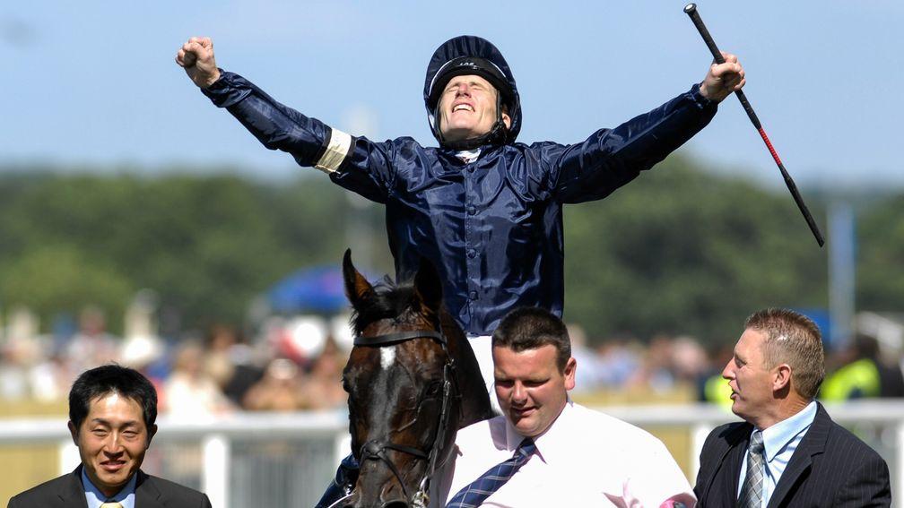 Johnny Murtagh after winning the 2008 Gold Cup on Yeats