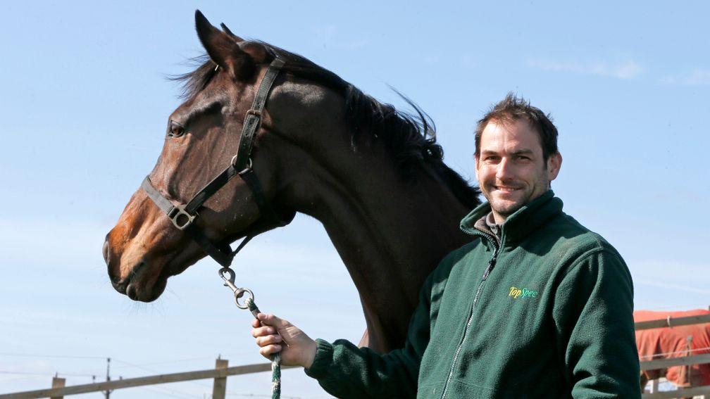 Phil Kirby with his stable star Lady Buttons