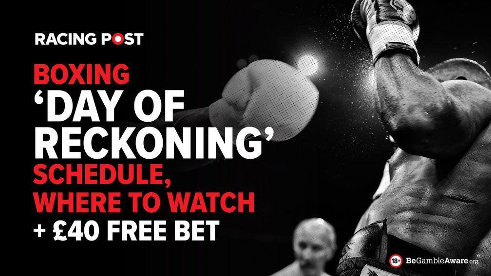Boxing day of reckoning schedule, where to watch + free bets