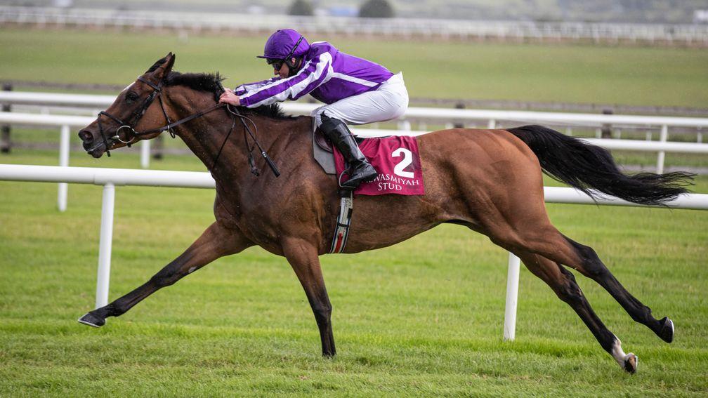 Magical and Seamie Heffernan ease to victory in the Alwasmiyah Pretty Polly Stakes (Group 1).The Curragh Racecourse.Photo: Patrick McCann/Racing Post 28.06.2020