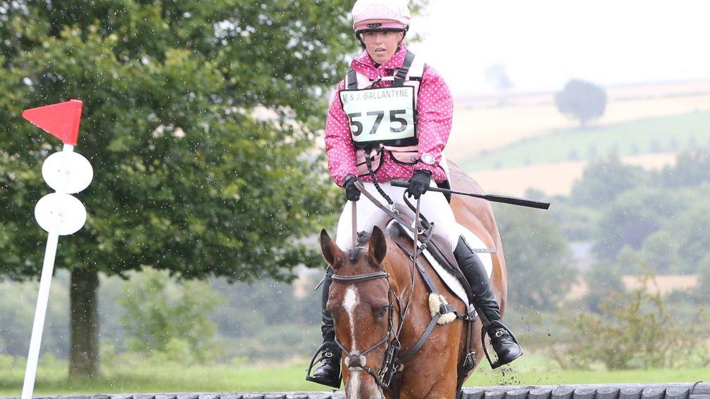 Natasha Galpin seen at the Hendersyde Horse Trials in 2017, was fatally injured while riding work for trainer Iain Jardine