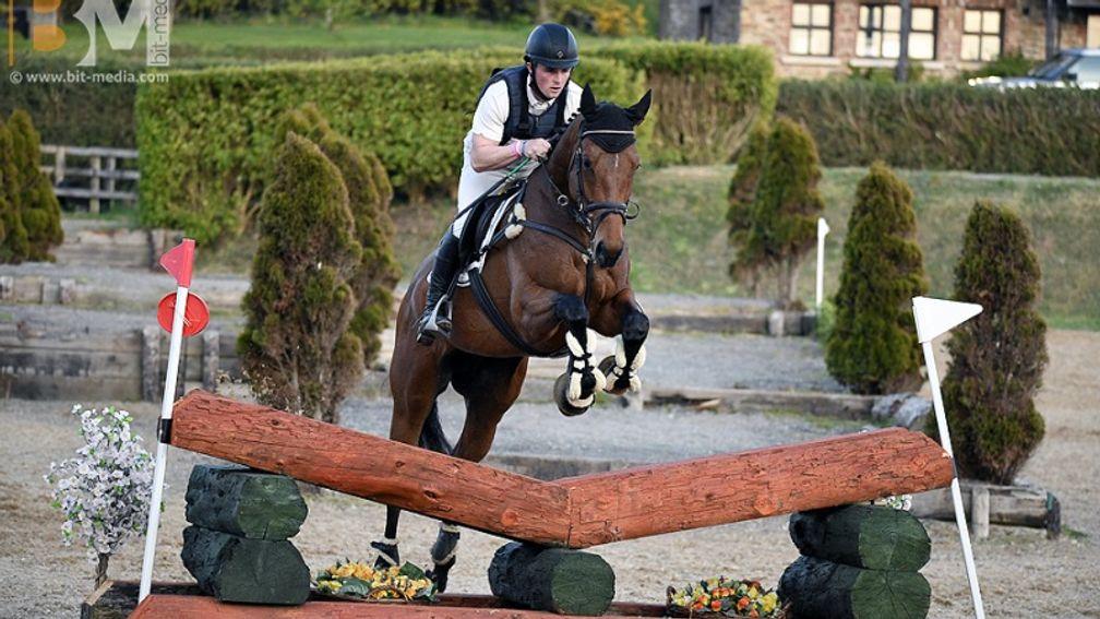 Event rider Patrick Whelan and Galileo Dance enjoying themselves across country