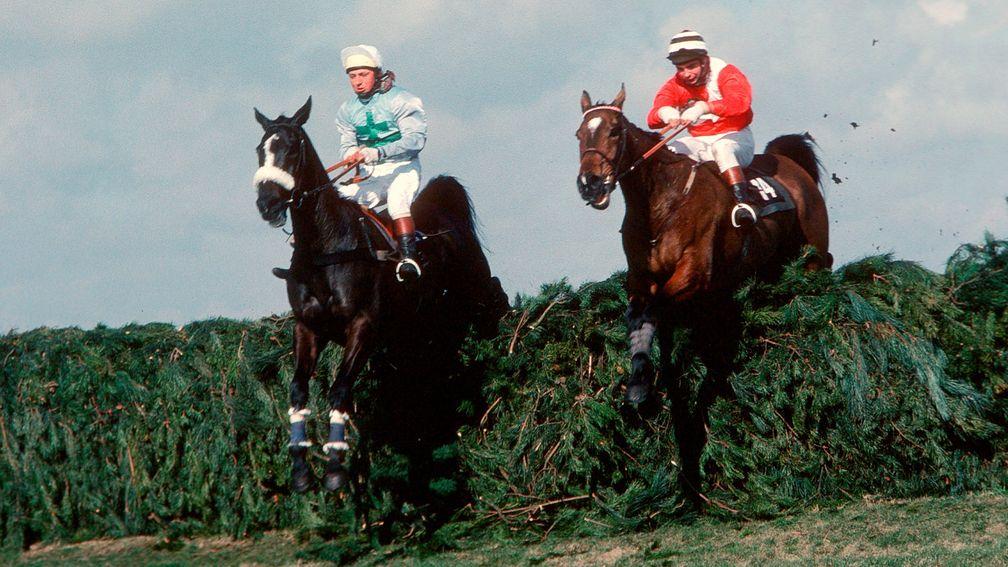 Rubstic (left) wins the 1979 Grand National under Maurice Barnes