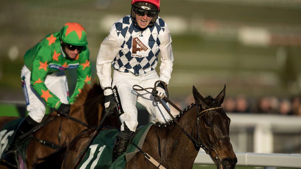 Patrick Mullins after steering Rathvinden to victory in the National Hunt Chase, for which he received a whip ban