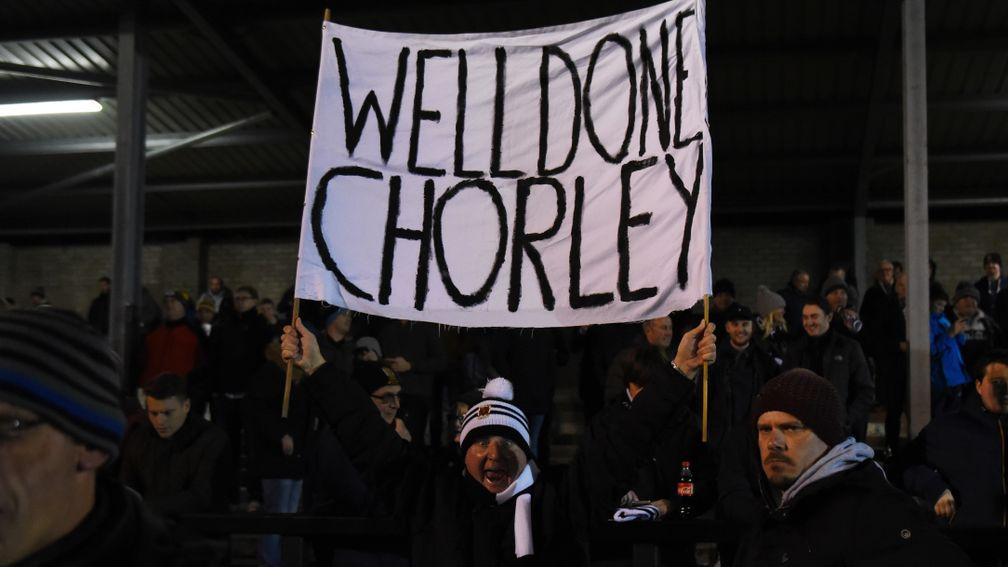 This banner might not get an outing at Chorley this season