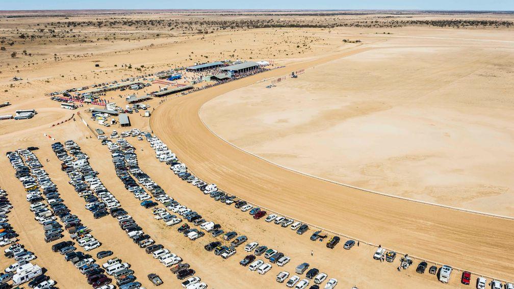Birdsville races from the air