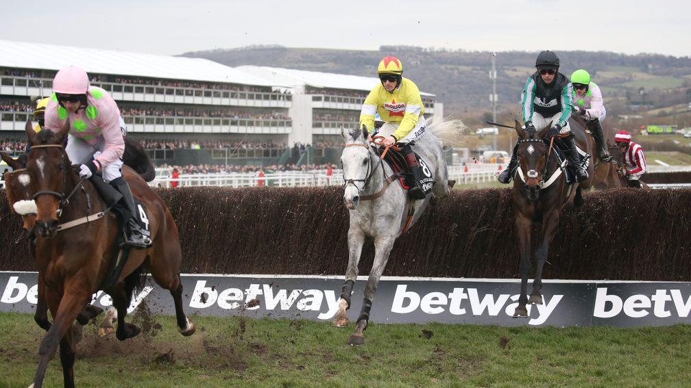 Douvan (left): showed his old swagger in the Champion Chase