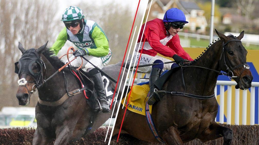 Clan Des Obeaux (left) and Allaho will go head-to-head in the Punchestown Gold Cup
