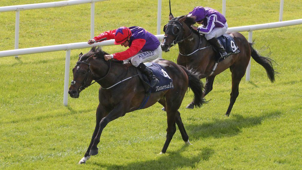 Romanised clears away from US Navy Flag to land the Irish 2,000 Guineas