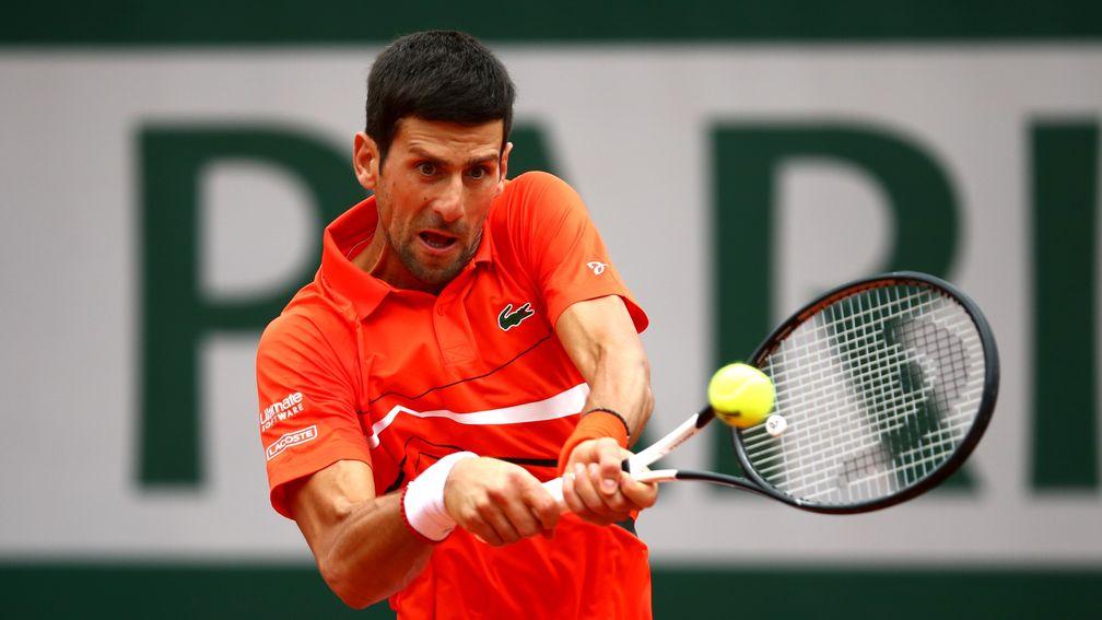 Novak Djokovic is second favourite to win the French Open