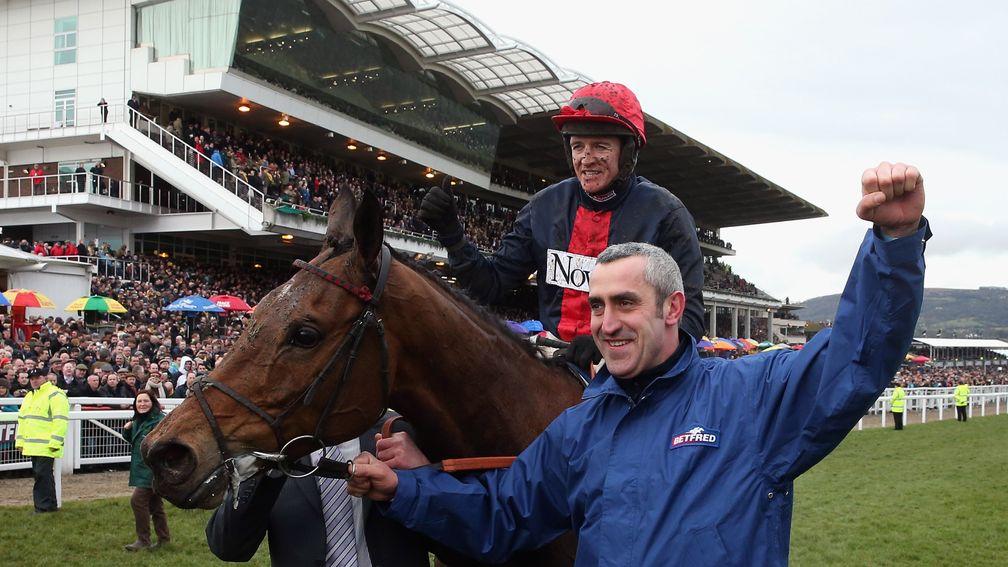 Bobs Worth and Barry Geraghty after their Gold Cup success in 2013