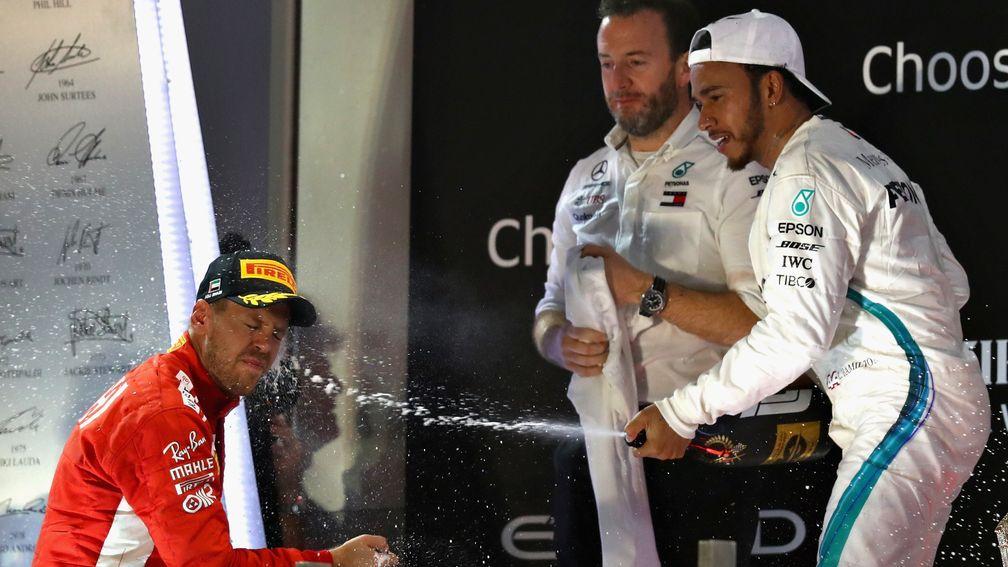 Sebastian Vettel (left) could be forced to play second fiddle to Lewis Hamilton again