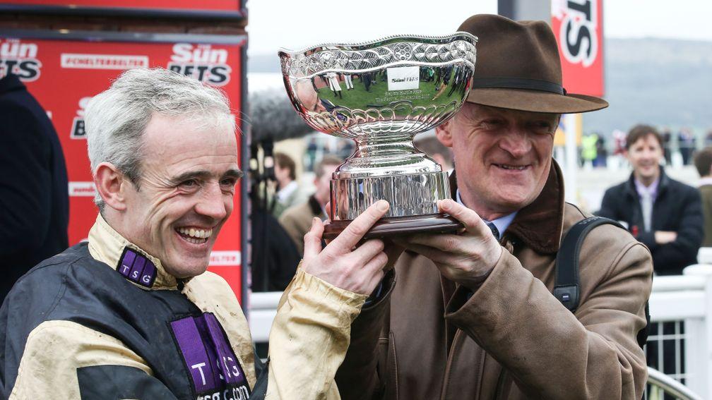 Prize guys: Walsh and Mullins after Stayers' Hurdle glory for Nichols Canyon