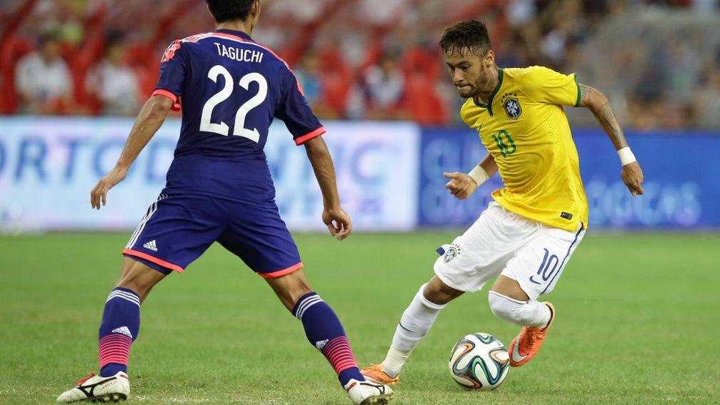 Neymar scored four goals against Japan