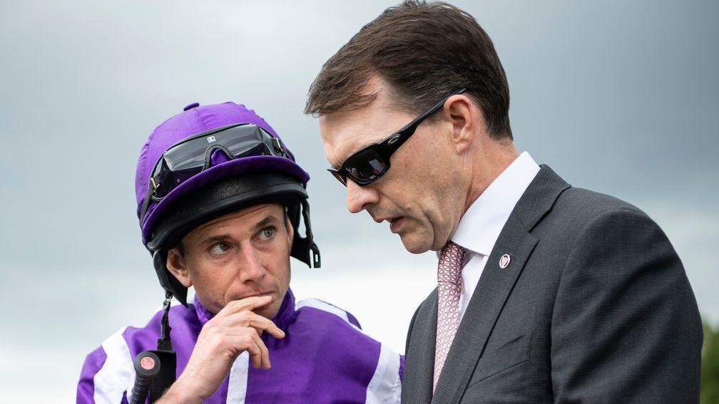 Ryan Moore (left) and Aidan O'Brien were both in attendance at the appeal hearing