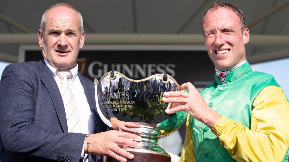 Tony Martin (left): Nathaniel's Dream capped a fine week for the trainer