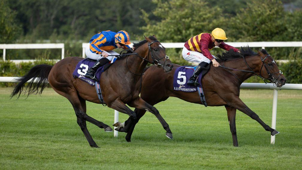 Gear Up and Dylan Browne McMonagle hold off Cleveland in the Ballyroan Stakes