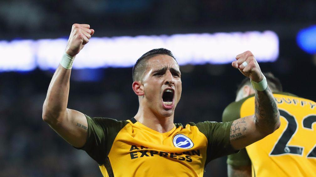 Anthony Knockaert was instrumental to Brighton's 3-0 success at West Ham on their last away day