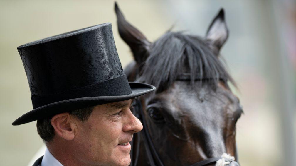 Simon Crisford with multiple Group 2-winning sprinter A'Ali after landing last year's Norfolk Stakes at Royal Ascot