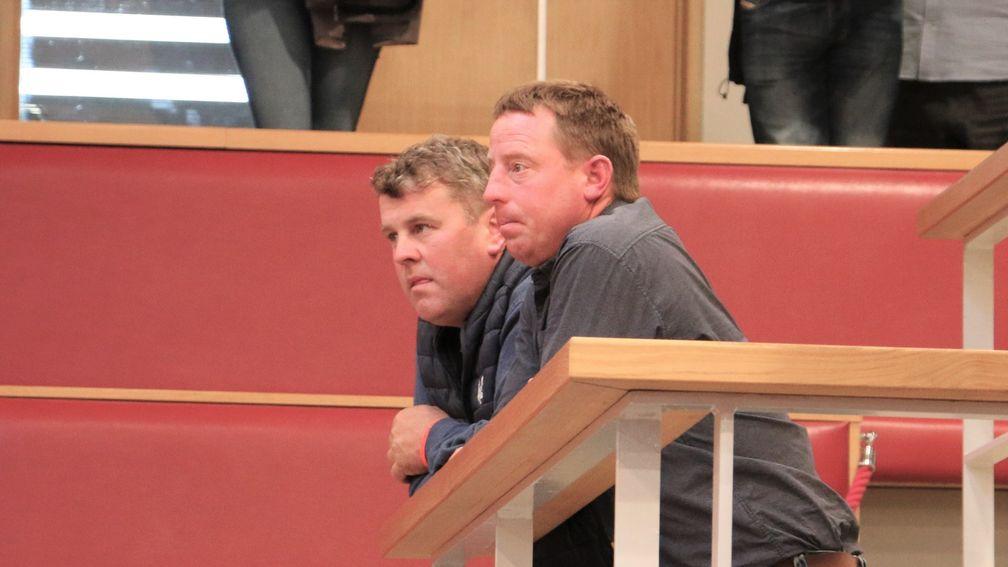 Johnny Collins (right): vendor of the £525,000 Exceed And Excel colt