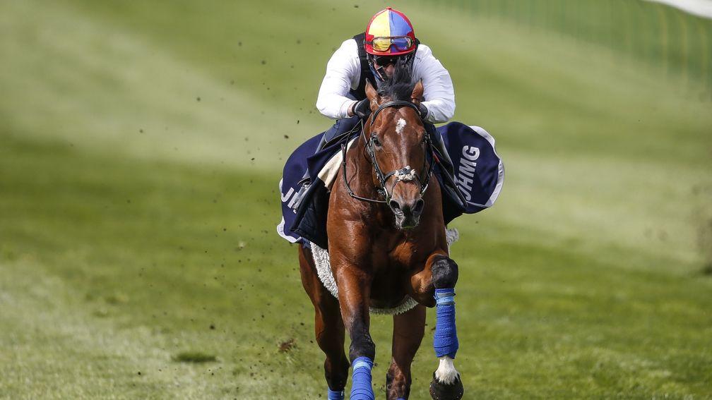 Cracksman and Frankie Dettori impress on the Rowley Mile (Photo by Alan Crowhurst/Getty Images)