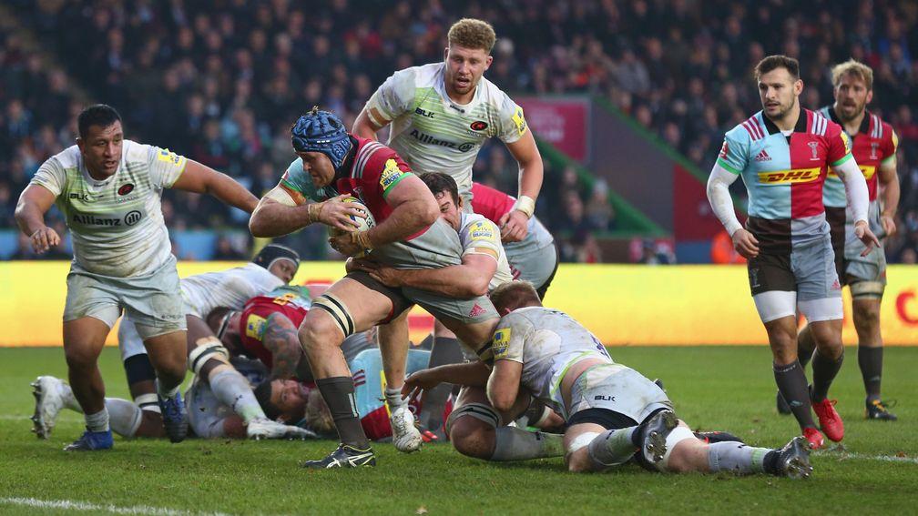 Harlequins overcame Saracens at the Stoop in December