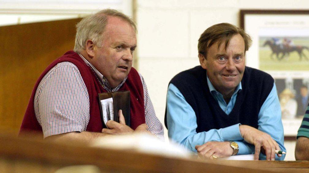 Old allies: David Minton and Nicky Henderson at the Tattersalls Ireland Derby Sale in 2005