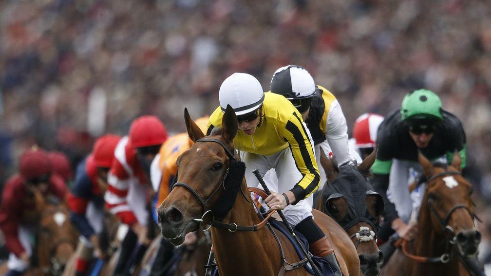 James Doyle and Big Orange lead the field en route to victory in the Gold Cup at Royal Ascot