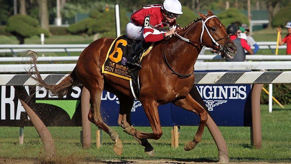 Gun Runner: victory in the Woodward would advertise his Breeders' Cup Classic credentials