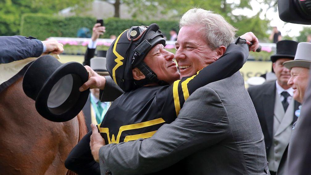 Frankie Dettori and Wesley Ward hope to celebrate more Royal Ascot success together with the Scat Daddy filly the trainer bought at Keeneland on Wednesday