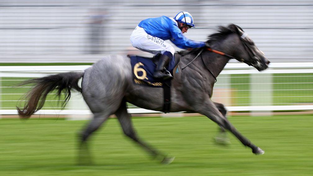 ASCOT, ENGLAND - JUNE 18:  Khaloosy ridden by Jim Crowley on the way to winning the Britannia Stakes on Day Three of Royal Ascot 2020 at Ascot Racecourse on June 18, 2020 in Ascot, England. (Photo by Julian Finney/Getty Images)