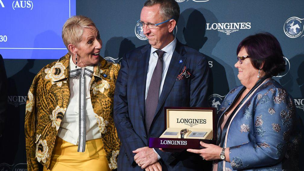 Winx co-owners Debbie Kepitis (right) and Peter Tighe with Peter's wife Patty