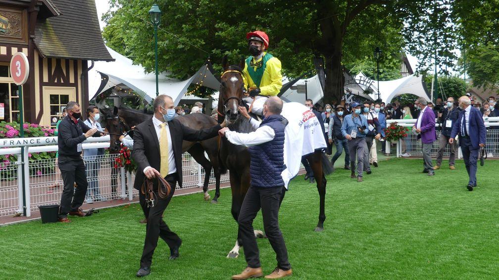 Penja and Cristian Demuro snatched victory in Deauville's Prix de Psyche Sky Sports Racing