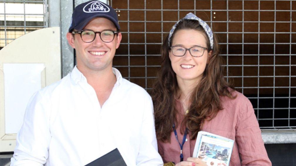 Lowri Allen (right): spent a productive time in Australia, including at the Magic Millions