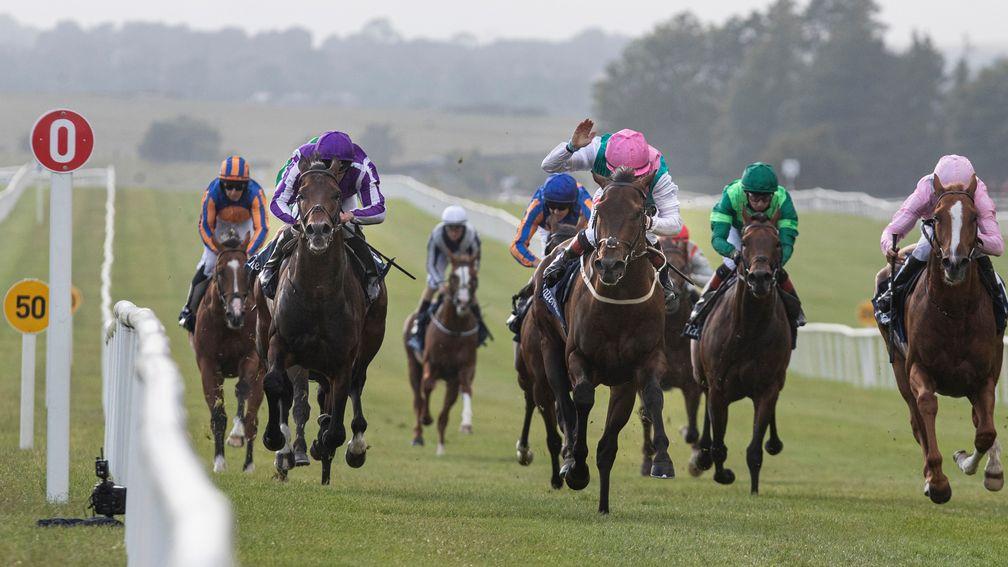 Siskin and Colin Keane winning the Tattersalls 2,000 Guineas.The Curragh Racecourse.Photo: Patrick McCann/Racing Post 12.06.2020