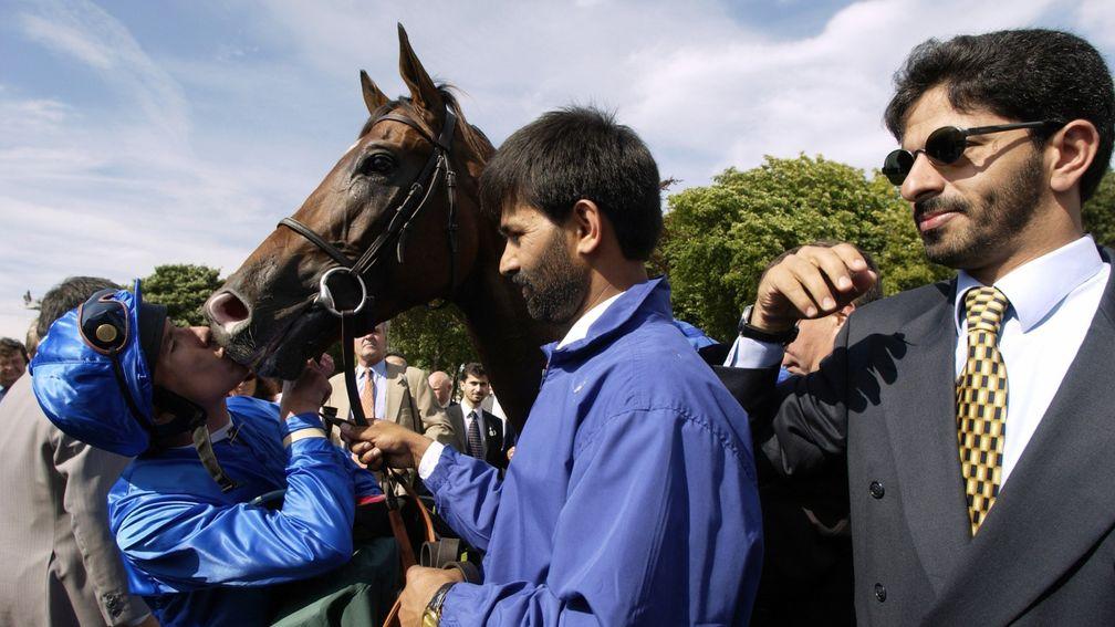 Sakhee after victory in the Group 1 Juddmonte International