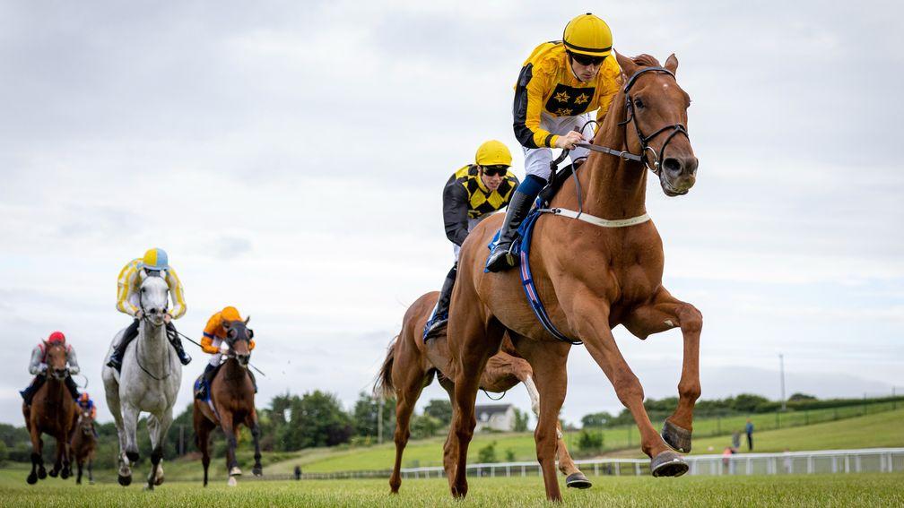 Earl Of Tyrone: massive improver went down fighting when third in the Sky Bet Ebor