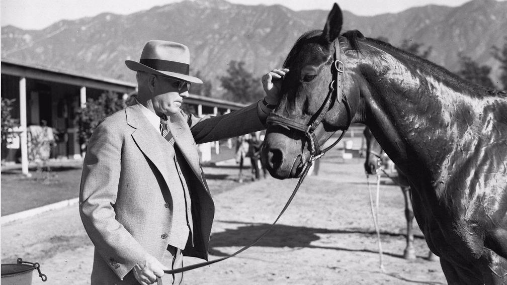 Tom Smith with the legendary Seabiscuit who was a May 23 foal