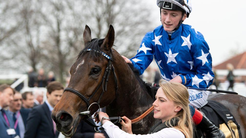 Qabala (David Egan) are led in after the Nell Gwyn StakesNewmarket 16.4.19 Pic: Edward Whitaker