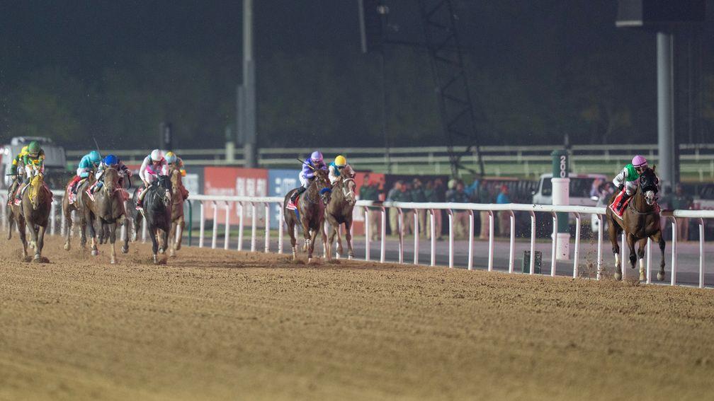 Laurel River stretches clear of his rivals in the Dubai World Cup