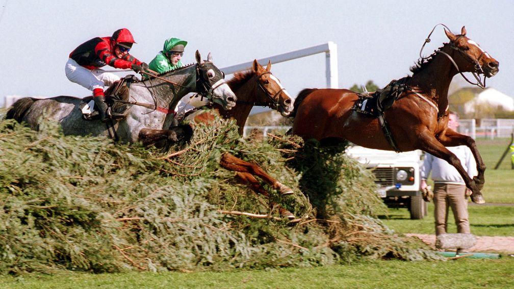 The closest Richard came to winning the Grand National was with the grey What's Up Boys in 2002