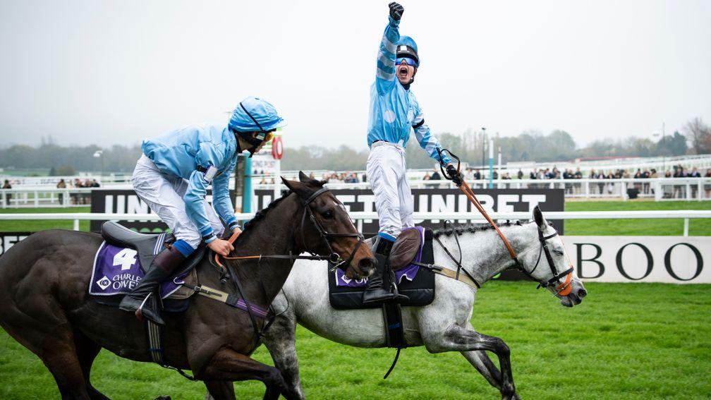 Edward Vaughan is delighted with victory on White Water at Cheltenham