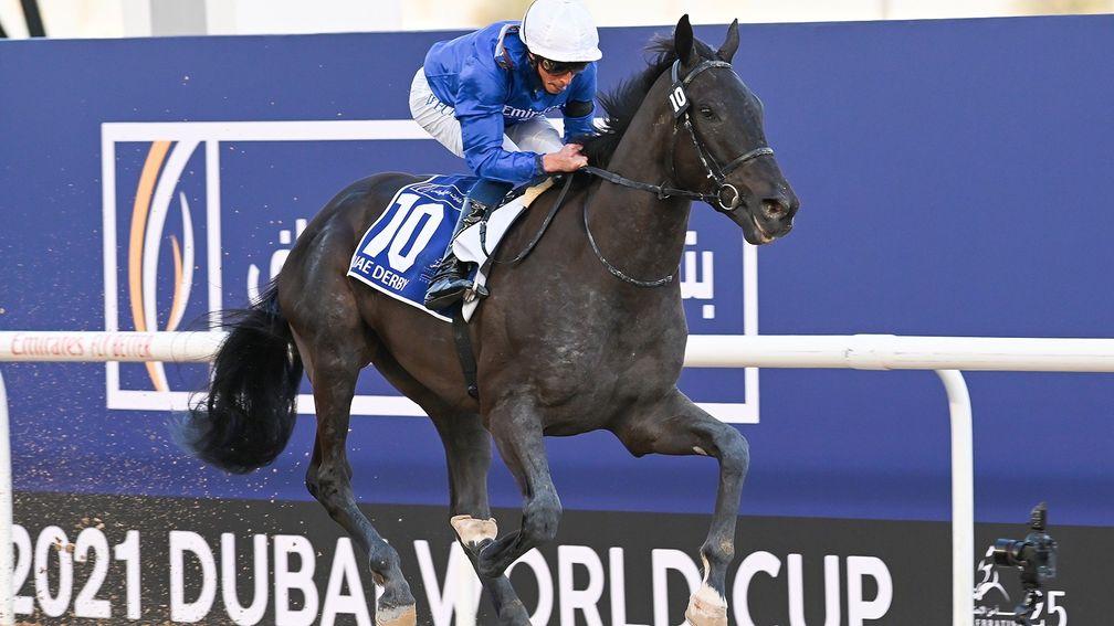 Rebel's Romance puts his sire Dubawi on the verge of 200 individual stakes winners in the UAE Derby