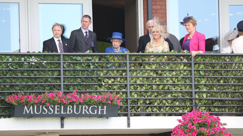 HM THE QUEEN  at Musselburgh Racecourse  8/7/16Photograph by GROSSICK RACING 07710461723