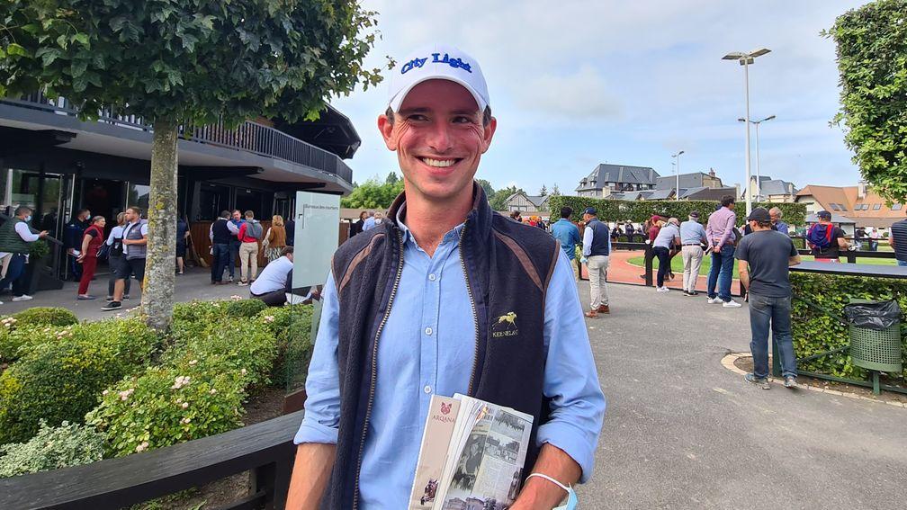 Chantilly's newest trainer Tim Donworth was working hard at the Deauville sales last week