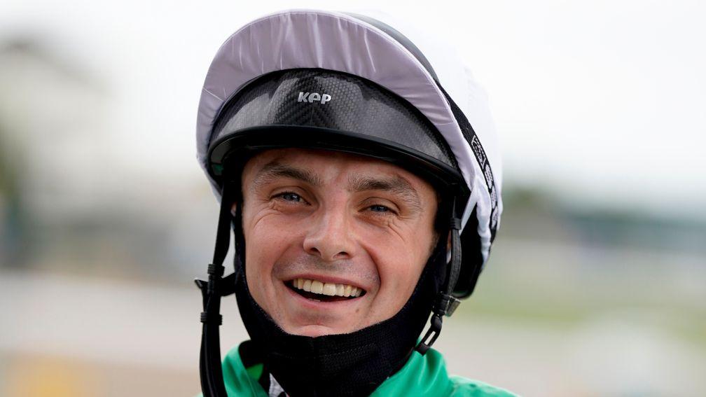 DONCASTER, ENGLAND - JUNE 30: Connor Beasley poses at Doncaster Racecourse on June 30, 2020 in Doncaster, England. Horseracing continues behind closed doors due to the Coronavirus pandemic. (Photo by Alan Crowhurst/Getty Images)